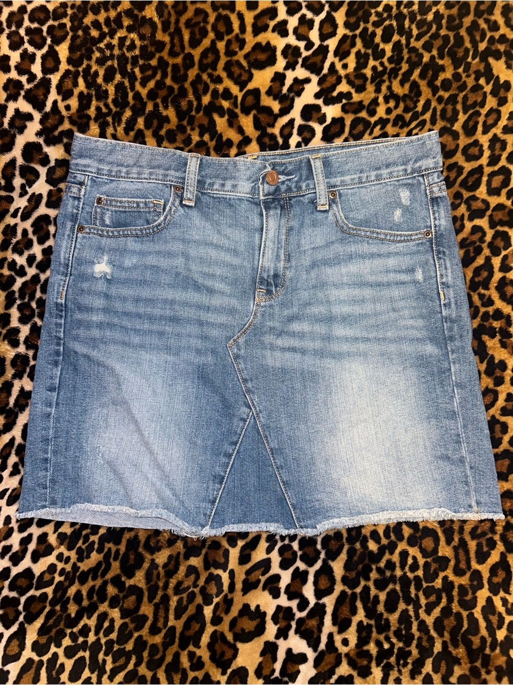 Denim Skirt - Light Blue Wash
